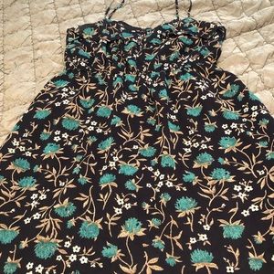 Ann Taylor Loft navy floral print dress
